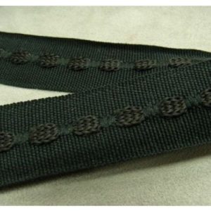 Ruban Gros Grain Noir 25 mm