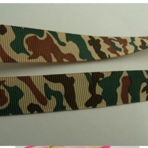 Ruban camouflage gros grain 20 mm