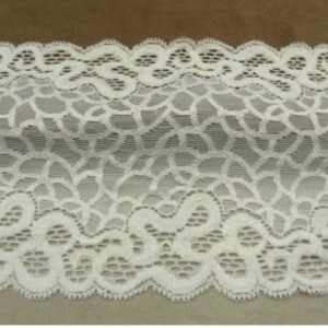 DENTELLE DE CALAIS STRETCH blanche 14 cm