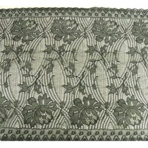 DENTELLE DE CALAIS stretch noire 24 cm