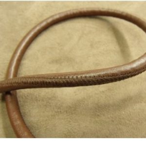 Ruban Skai Marron Cousu 7 mm