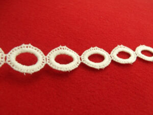 guipure coton blanc mat