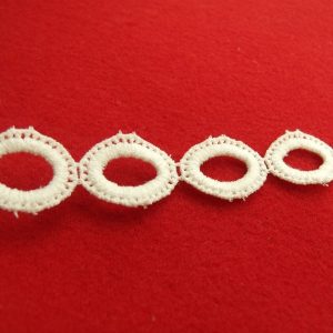 guipure coton blanc mat
