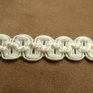 guipure coton blanche légèrement brillant