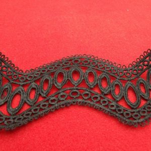 guipure noire 5 cm