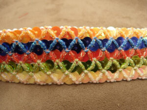 ruban fantaisie multicolore