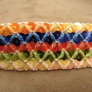 ruban fantaisie multicolore