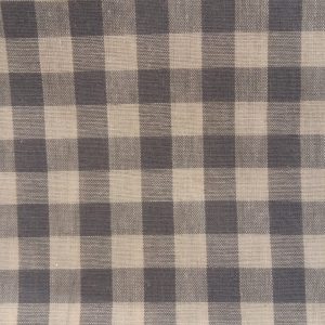 tissu coton vichy carreau gris et blanc