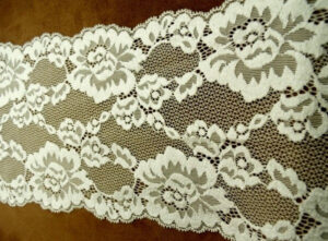 nouvelle dentelle de calais jacquard blanche