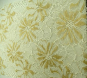 nouvelle dentelle de calais jacquard beige et ivoire