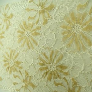 nouvelle dentelle de calais jacquard beige et ivoire