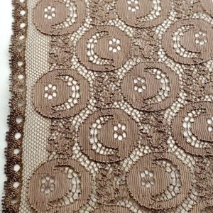 nouvelle dentelle de calais jacquard vison