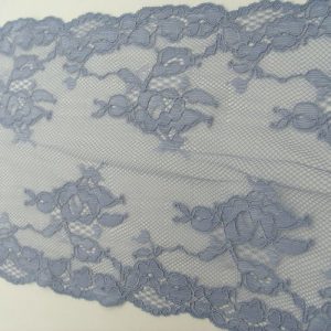 dentelle de calais jacquard blue grey 18 cm