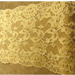 dentelle de calais beige 20 cm