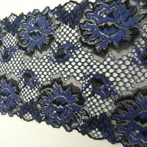 dentelle de calais leavers bleu de sevres 20 cm