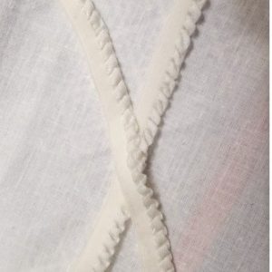élastique froncé blanc 1 cm