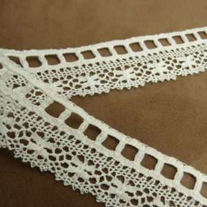 dentelle de calais coton blanc,3.5 cm