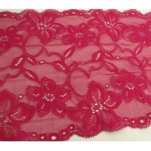 dentelle de calais jacquard ruby 18 cm