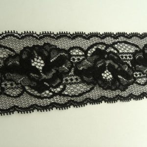 dentelle de calais leavers noire 7 cm