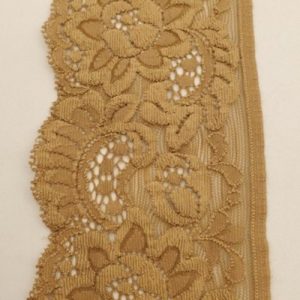 dentelle de calais jacquard beige 7.5 cm