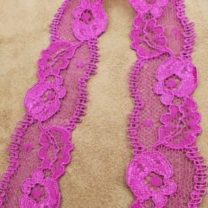 dentelle de calais rachel cerise 3 cm