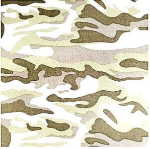 tissu coton camouflage multicolore