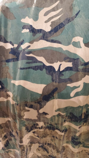 tissu camouflage stretch avec reflet