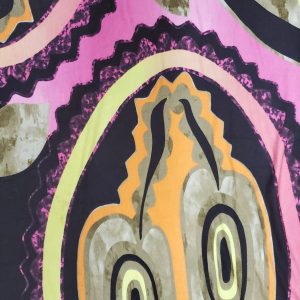 tissu coton jean imprimé multicolore de createur