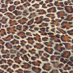 tissu coton imprimé légerement stretch motif panthere