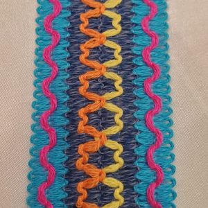 ruban fantaisie multicolore