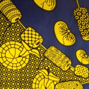 tissu wax multicolore