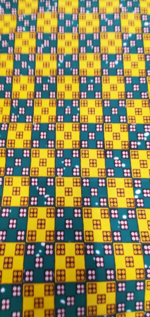 tissu wax multicolore