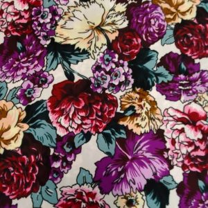tissu wax multicolore