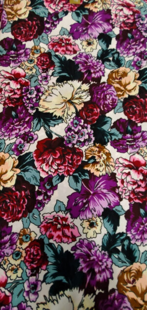 tissu wax multicolore