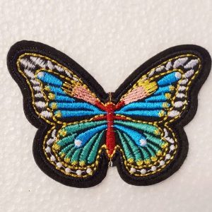 écusson thermocollant multicolore bleu