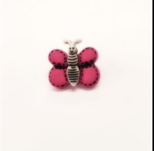 bouton enfants motif papillon cosmos