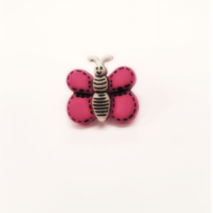 bouton enfants motif papillon cosmos