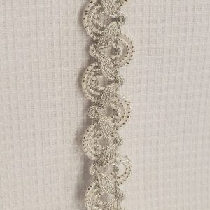 Galon Pailleté 1.2 cm très souple en lurex argenté