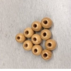 NOUVEAU perles en bois diametre:11 mm,vendu par 10