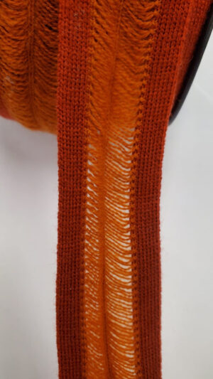 NOUVEAU ruban fantaisie lainage orange
