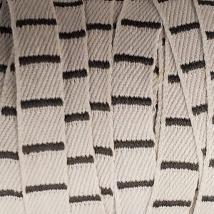 NOUVEAU ruban fantaisie façon daim surpiqué blanc