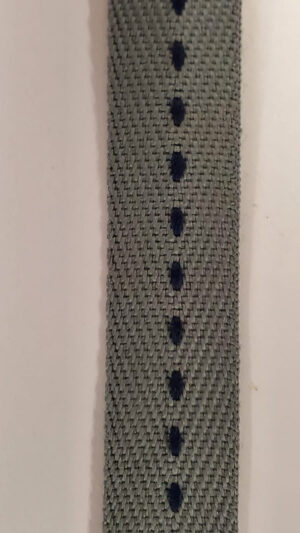 NOUVEAU gros grain gris surpiqué noir