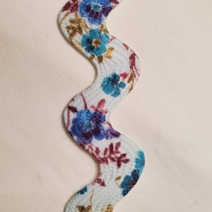 NOUVEAU ruban serpentine multicolore fleuri
