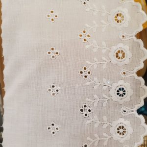 broderie anglaise coton blanche