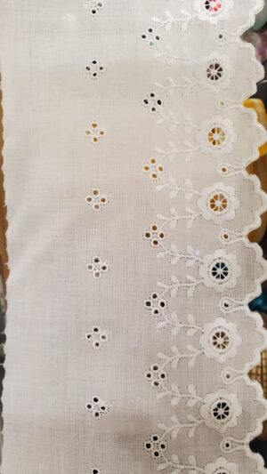 broderie anglaise coton blanche