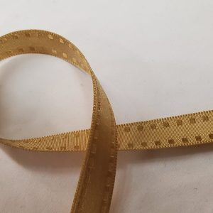NOUVEAU ruban fantaisie surpiqué couture légèrement satiné beige