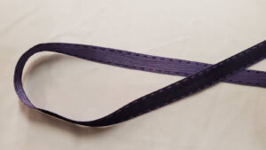NOUVEAU ruban fantaisie façon couture surpiqué bicolore violet