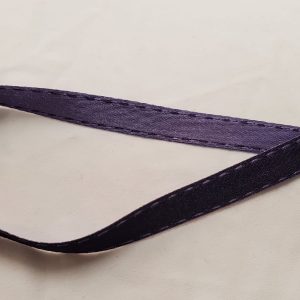NOUVEAU ruban fantaisie façon couture surpiqué bicolore violet