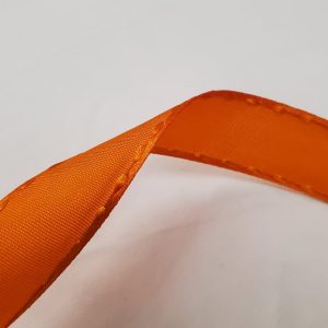 NOUVEAU ruban fantaisie façon couture surpiqué orange