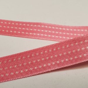 NOUVEAU ruban fantaisie satin façon couture rose